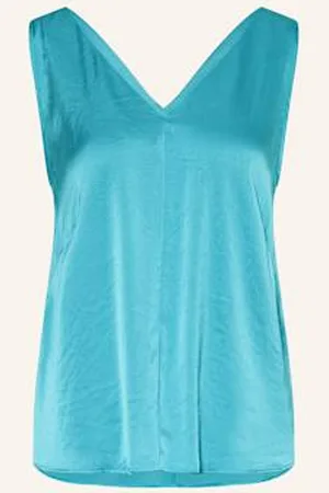 Luisa Cerano Top Satynowy blau