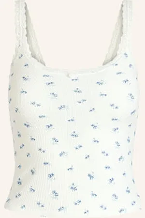 SKIMS Top Rekreacyjny Soft Lounge Lace blau