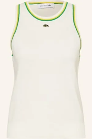 Lacoste Top Z Dzianiny weiss