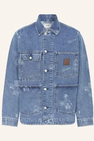 Carhartt Kurtka Jeansowa Stamp blau