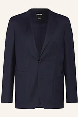 Ermenegildo Zegna Marynarka Z Kaszmiru Regular Fit blau