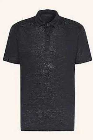HUGO BOSS Koszulka Polo Z Dżerseju Parris Z Lnu blau
