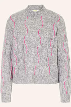 From Future Sweter Z Kaszmiru grau