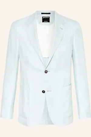 Ermenegildo Zegna Marynarka Z Lnu Extra Slim Fit blau