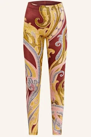 Wolford Legginsy Rajstopowe Paisley Baroque rot