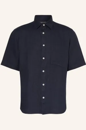 Marc O’ Polo Koszula Z Krótkim Rękawem Regular Fit Z Lnu blau