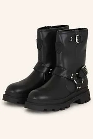 Blauer Botki Motocyklowe Kimmel schwarz