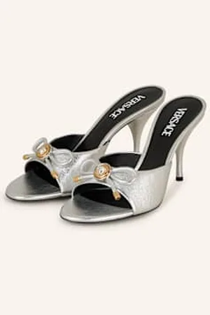 VERSACE Klapki Typu Mules silber