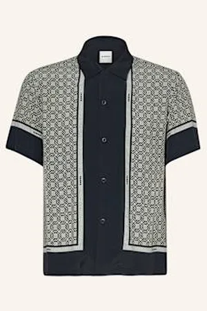 Sandro Koszula Z Klapami Regular Fit blau