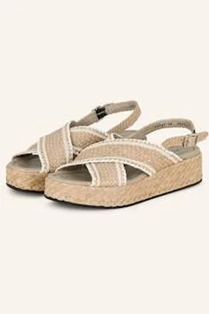 Pon´s quintana Sandały Na Platformie Forli beige