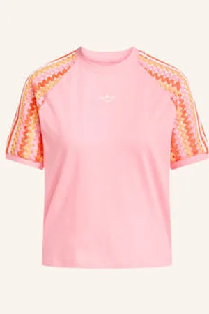 adidas T-Shirt Cali Z Mieszanki Materiałów beige