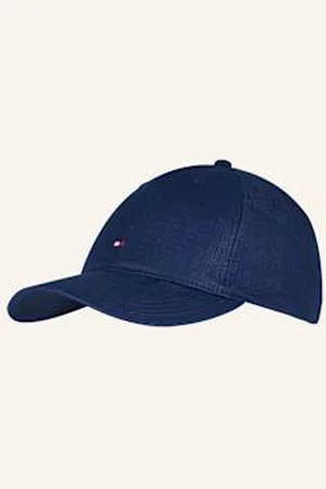 Tommy Hilfiger Czapka Z Lnu blau