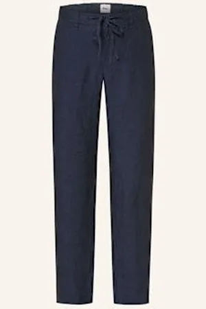 Brax Spodnie Z Lnu Fabio Jok W Stylu Dresowym Regular Fit blau