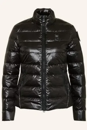 Blauer Kurtka Puchowa schwarz