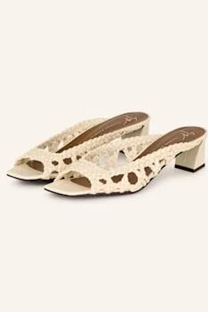 Giuseppe Zanotti Klapki Typu Mules Panier Martin beige