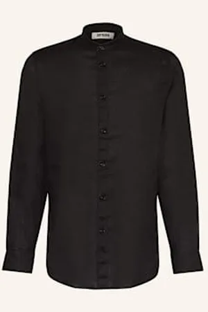 Drykorn Koszula Taloc Regular Fit Z Lnu schwarz
