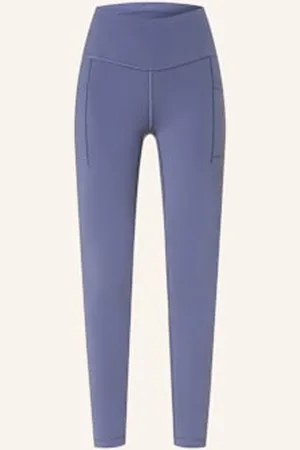New Balance Legginsy Sleek Pocket High Rise blau