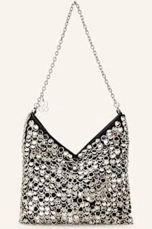 HUGO BOSS Torba Na Ramię Martinia Z Cekinami silber