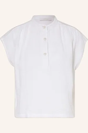 Rich & Royal T-Shirt Z Mieszanki Materiałów weiss