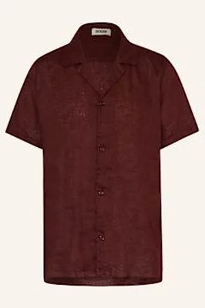 Drykorn Koszula Z Klapami Bijan Comfort Fit Z Lnu rot