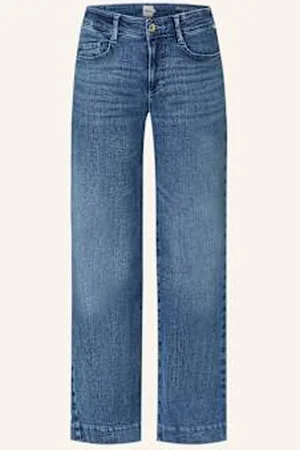 Brax Jeansy Wide Leg Maine blau