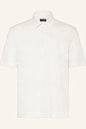 Ermenegildo Zegna Koszulka Polo Z Lnu weiss