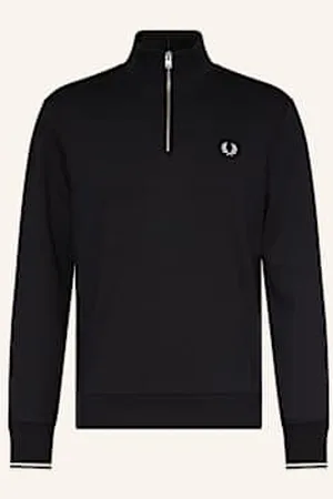 Fred Perry Bluza Dresowa Typu Troyer schwarz
