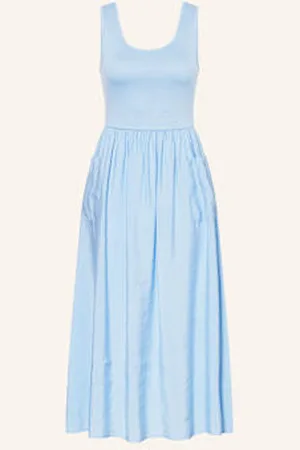 Rich & Royal Sukienka Z Mieszanki Materiałów blau
