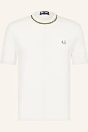 Fred Perry T-Shirt Z Materiału Pika weiss