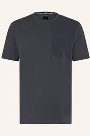 HUGO BOSS T-Shirt Pkt Glamping Z Mieszanki Materiałów blau