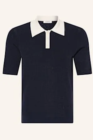 Sandro Koszulka Polo Z Dzianiny blau