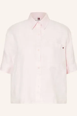 Tommy Hilfiger Koszula Z Lnu pink