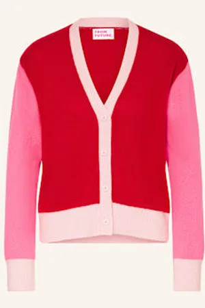From Future Kardigan Z Kaszmiru pink