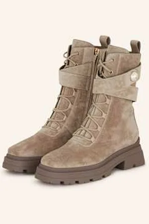Jimmy Choo Botki Sznurowane Noemi beige