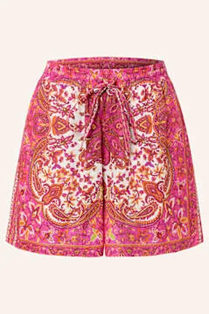 Mrs & HUGS Szorty Z Lnu pink