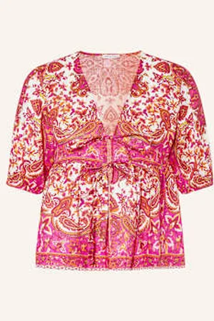 Mrs & HUGS Bluzka Z Lnu pink