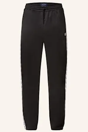 Fred Perry Spodnie Dresowe Z Lampasami schwarz
