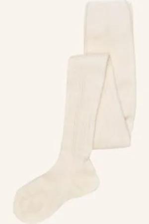Falke Rajstopy Cable weiss