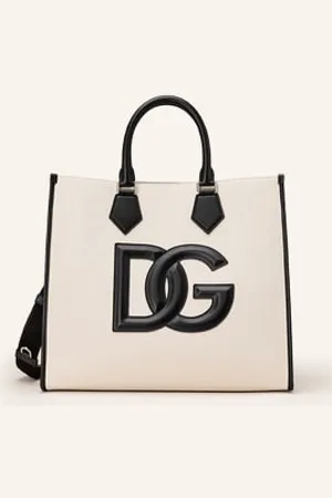 Dolce & Gabbana Torba Shopper Dg Logo weiss