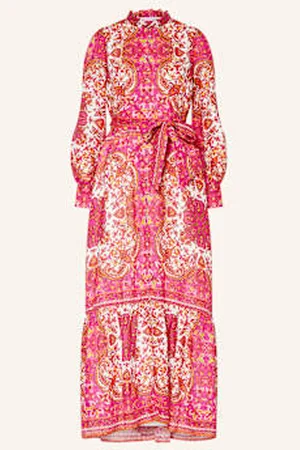Mrs & HUGS Sukienka Z Falbankami pink