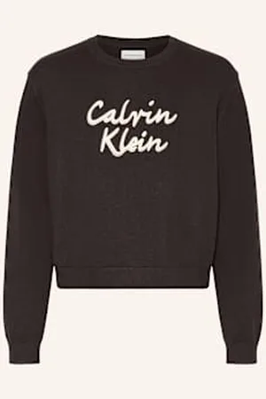 Calvin Klein Bluza Nierozpinana Z Błyszczącą Przędzą schwarz