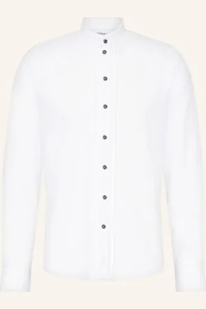 Grasegger Manufaktur Koszula Do Stroju Ludowego Kissing Sk Ze Stójką Extra Slim Fit weiss