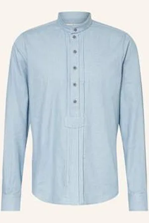 Grasegger Manufaktur Koszula Do Stroju Ludowego Kopeke Extra Slim Fit Ze Stójką blau