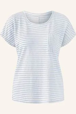 Oui T-Shirt Z Lnu blau