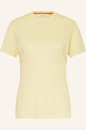 Icebreaker T-Shirt Z Wełny Merino, Z Lnem gelb
