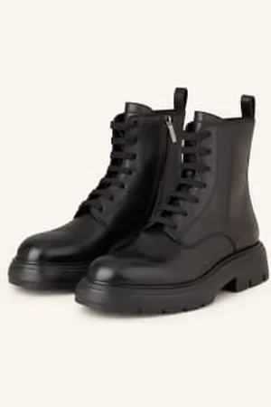 Salvatore Ferragamo Botki Motocyklowe Dionne schwarz