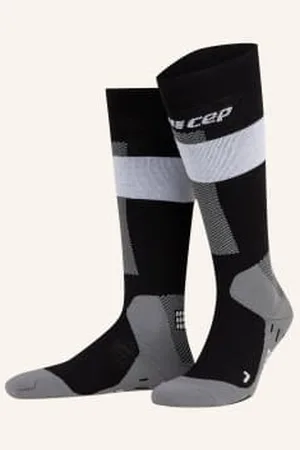 CEP Skarpety Narciarskie Merino Compression - Tall Z Wełną Merino grau