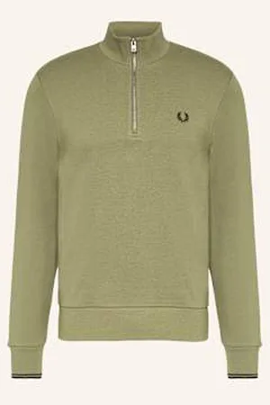 Fred Perry Bluza Dresowa Typu Troyer gruen