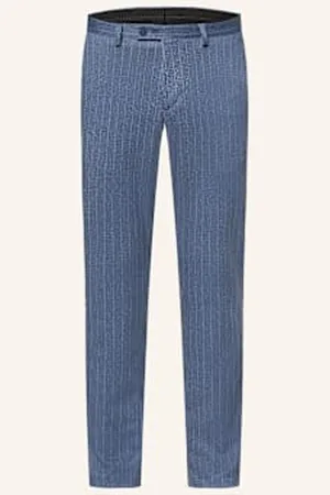 Digel Spodnie Garniturowe Anno Slim Fit Z Dżerseju blau
