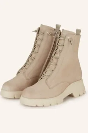 Paul Green Botki Sznurowane beige